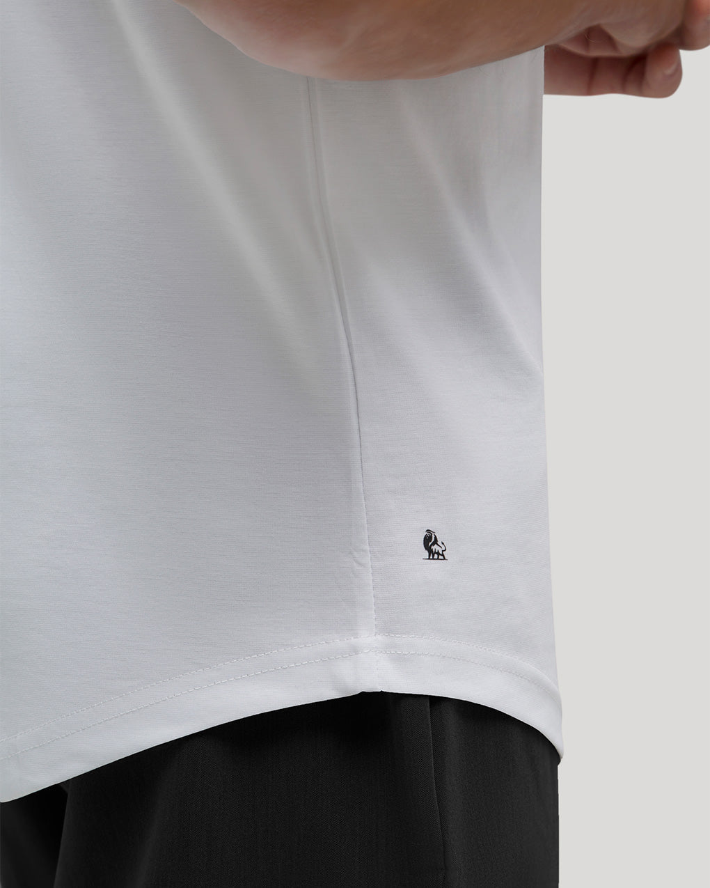 Crew Curve-Hem Tee