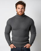 Nordic Cable Knit Turtleneck