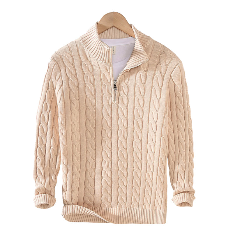 Verona Cable Knit Half-Zip Sweater