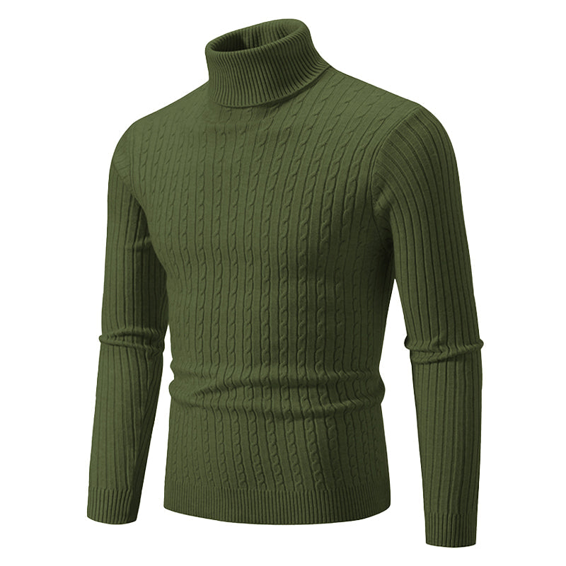 Nordic Cable Knit Turtleneck