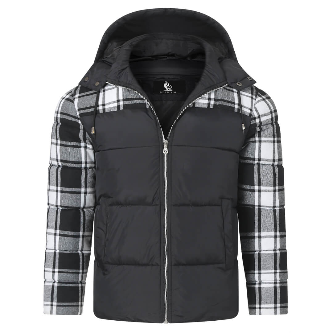 Plaid Puffer Jacket