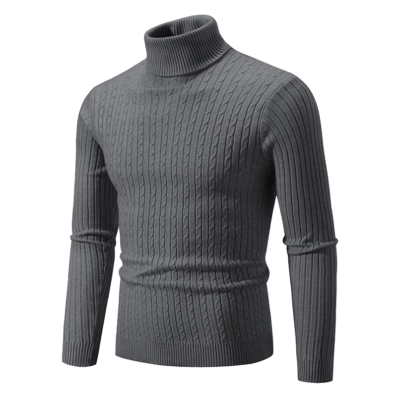 Nordic Cable Knit Turtleneck